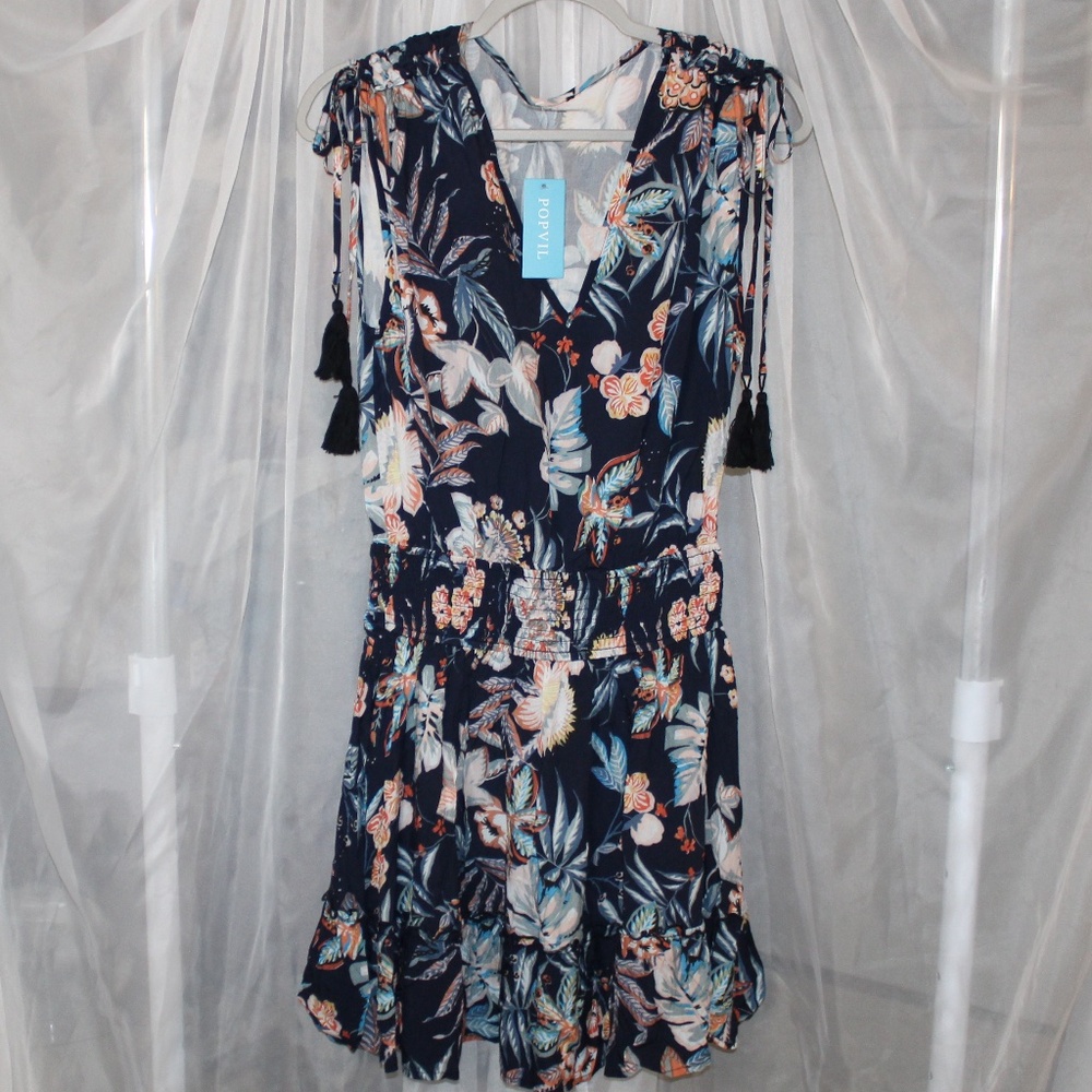 NWT POPVIL Floral Dress in Sz (M)